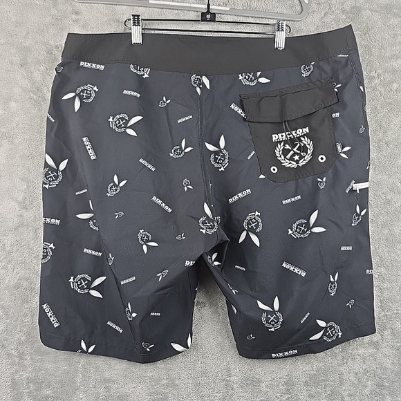 Dixxon Flannel Co Board Shorts Mens 40 Black 10" Inseam‎ Beach Surf Swim Trunks - Picture 2 of 7